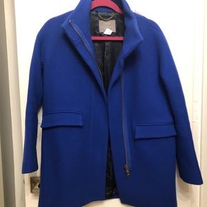J. Crew Cocoon Coat Petite 6 Regal Blue